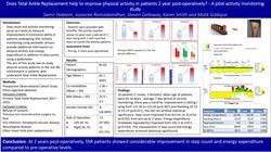 Does total ankle replacement help to improve physical activity in patients 2 year post-operatively? A pilot activity monitoring study