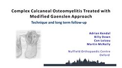 Long term follow-up of complex calcaneal osteomyelitis treated with modified Gaenslen approach