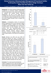 Clinical outcomes following surgical management of insertional Achilles tendinopathy using a double row suture bridge technique with mean two year follow up