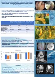 Comparison of results of open and endoscopic flexor hallucis tendon longus (FHL) transfer for management of chronic Achilles’ tendon rupture