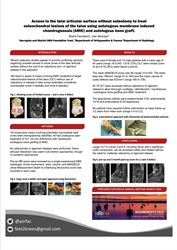 Access to the talar articular surface without osteotomy to treat osteochondral lesions of the talus using autologous membrane induced chondrogenesis (AMIC) and autologous bone graft