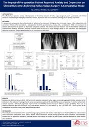 Patient reported anxiety and depression following hallux valgus surgery: a comparative cohort study of two year clinical outcomes