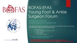 BOFAS-EFAS Young Foot and Ankle Surgeon Forum