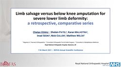 Limb salvage versus below knee amputation for severe adult lower limb deformity – a retrospective, comparative series