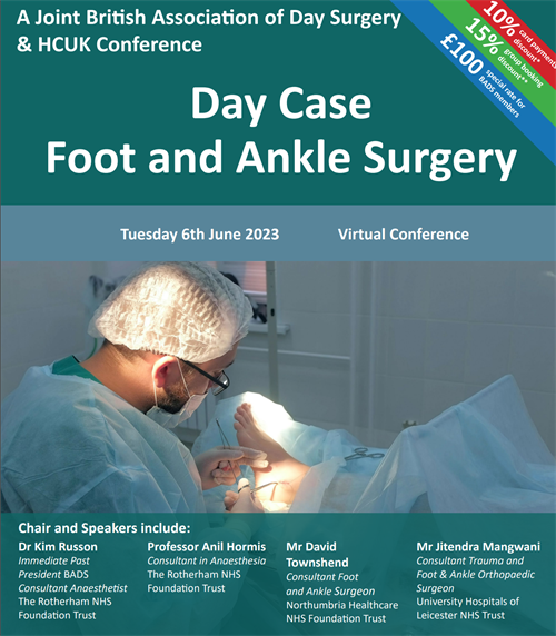Day Case Foot and Ankle Surgery Course