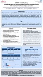 COSMIC feasibility study - comparing open scarf osteotomy and minimally invasive chevron osteotomy for hallux valgus correction