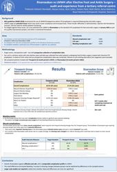 Rivaroxaban vs LMWH after elective foot and ankle surgery – audit and experience from a tertiary referral centre
