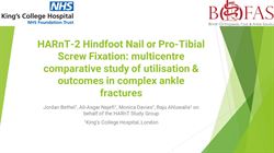 HARnT-2 hindfoot nail or pro-tibial screw fixation for early mobilisation: multi-centre comparative study of utilisation & outcomes in complex ankle fractures