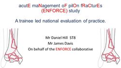 The acute management of pilon fractures (ENFORCE) study: a trainee led national collaborative evaluation of practice
