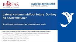 Lateral column midfoot injury. Do they all need fixation?