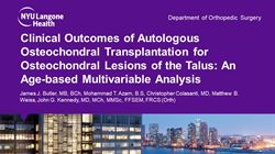 Clinical outcomes of autologous osteochondral transplantation for osteochondral lesions of the talus: an age-based multivariable analysis
