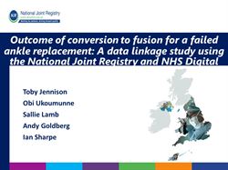 Salvage ankle fusion after a failed primary ankle replacement - a data linkage study using the National Joint Registry and NHS Digital
