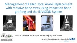 Management of failed total ankle replacement and massive bone cysts using impaction bone grafting and the invision total ankle replacement system