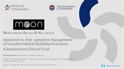 Medial Malleolus: Operative Or Non-operative (MOON): A randomised clinical trial of operative versus non-operative management of associated medial malleolus fractures in unstable ankle fractures