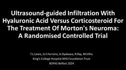 Ultrasound-guided infiltration with hyaluronic acid versus corticosteroid for the treatment of Morton’s neuroma: a randomised controlled trial