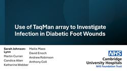 Use of TaqMan array to investigate infection in diabetic foot wounds