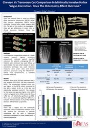 Chevron vs transverse cut comparison in minimally invasive hallux valgus correction. Does the osteotomy affect outcome?