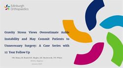 Gravitational stress views overestimate ankle instability and may commit patients to unnecessary surgery: a prospective series with 10 year follow up