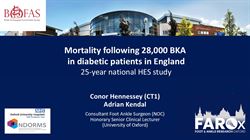 Mortality, re-amputation and post operative complication rates following 28,000 below knee amputation in diabetic patients in England: a national population study 2002-2022.