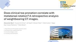 Does clinical pronation of the toe correlate with metatarsal rotation? A Retrospective analysis of weightbearing CT images