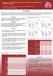 Surgery for 1st MTP joint arthritis - outcomes from the BOFAS registry