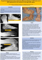 A comparison of 1st MTPJ arthrodesis and total joint replacement, a clinical and biomechanical analysis