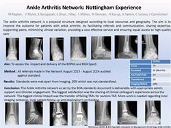 An Audit of Ankle Arthritis Network: Preliminary Nottingham experience and Patient satisfaction