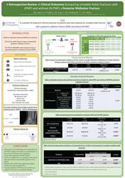 A Retrospective Review of Clinical Outcomes Comparing Unstable Ankle Fractures With and Without a Posterior Malleolus Fracture