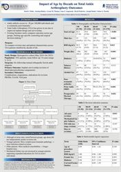 Impact of Age Decade on Surgical and Patient-Reported Outcomes Following Total Ankle Arthroplasty