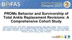PROMS Behaviour and Survivorship of Total Ankle Replacement Revisions