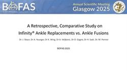 A comparison of prospective outcomes of INFINITY total ankle replacement versus ankle fusion